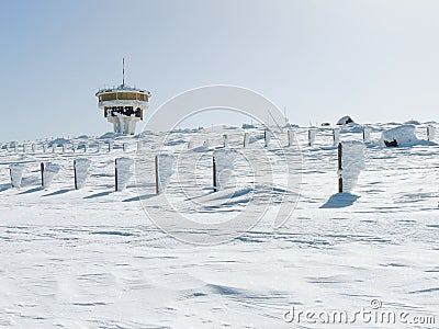 Vitosha Mountain in snow Editorial Stock Photo